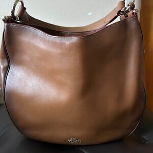 COACH Leather Hobo Shoulder Bag
